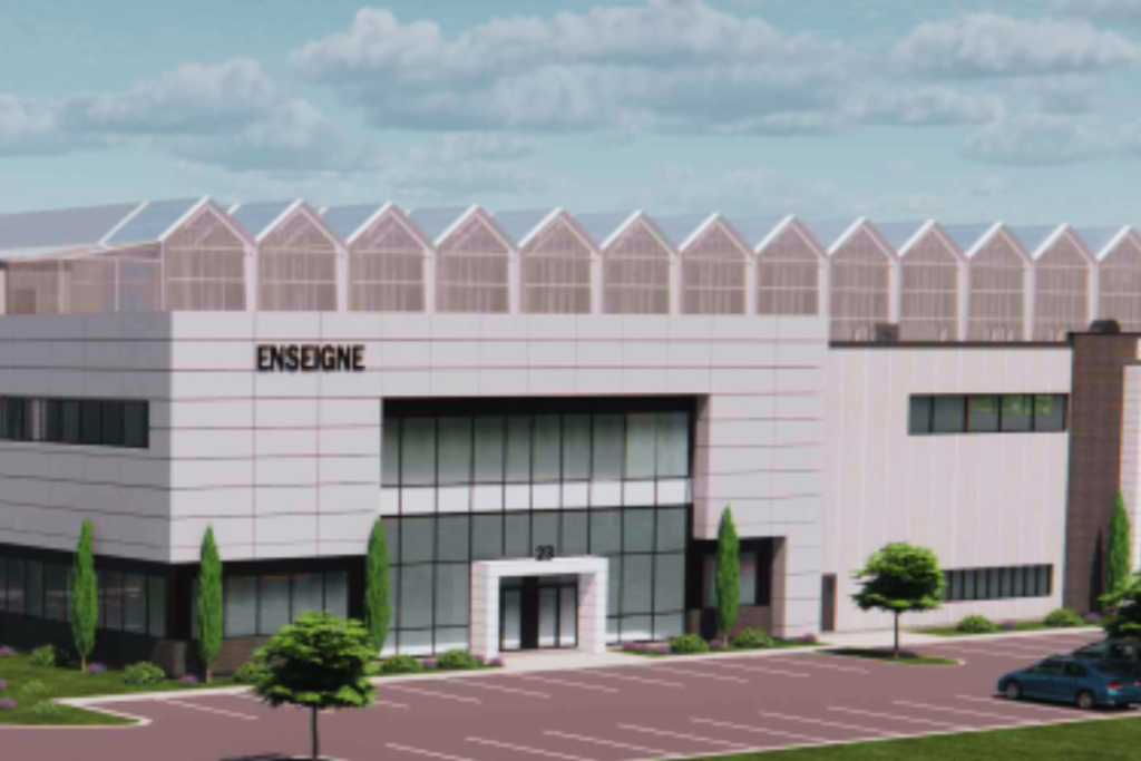 Vue de l'extérieur des condos Evex